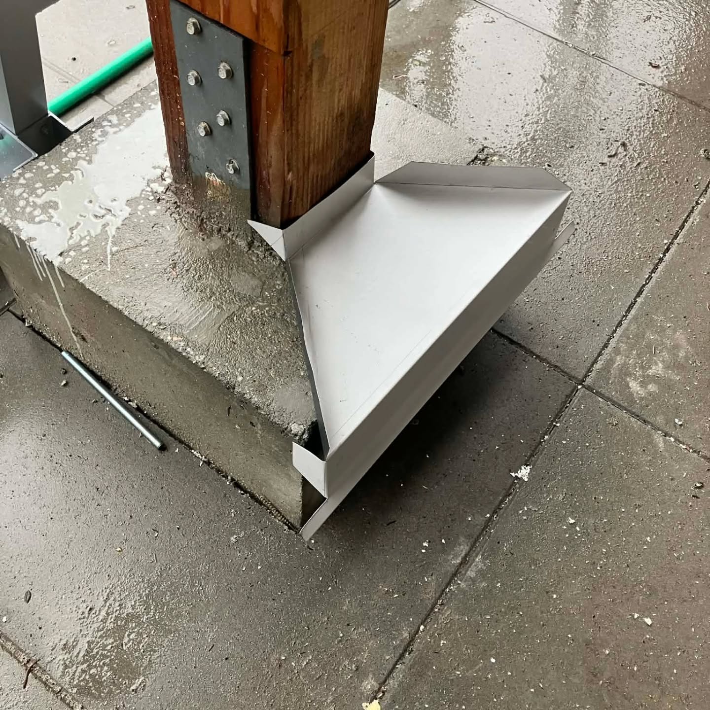 Custom sheet metal work for soffit transition in Hope Fraser Valley